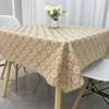 Household Plastic Anti Slip Table Mat PVC Square Tablecloth Waterproof and Anti-Scald Printed Tablecloth Tea Table Table Cover,