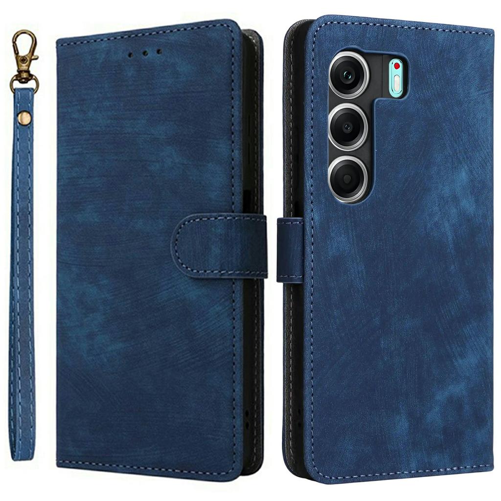 Для TECNO Camon 40 4G CM5 Чехол Кошелек Блокировка RFID Обложка из ПУ кожи Подставка с ремешком