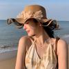Summer New Hat Women Pearl Flower Beach Hat Woven Straw Hat Outdoor Travel Big Brim Sun Hat