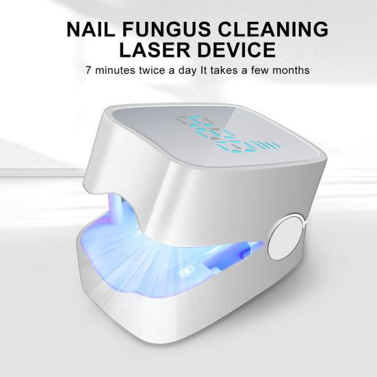 Portable Nail Therapy Lamp 910nm Infrared & 407nm Blue Light for Toenail Health Nail Fungus Treatment Device for Thick Damaged Nails