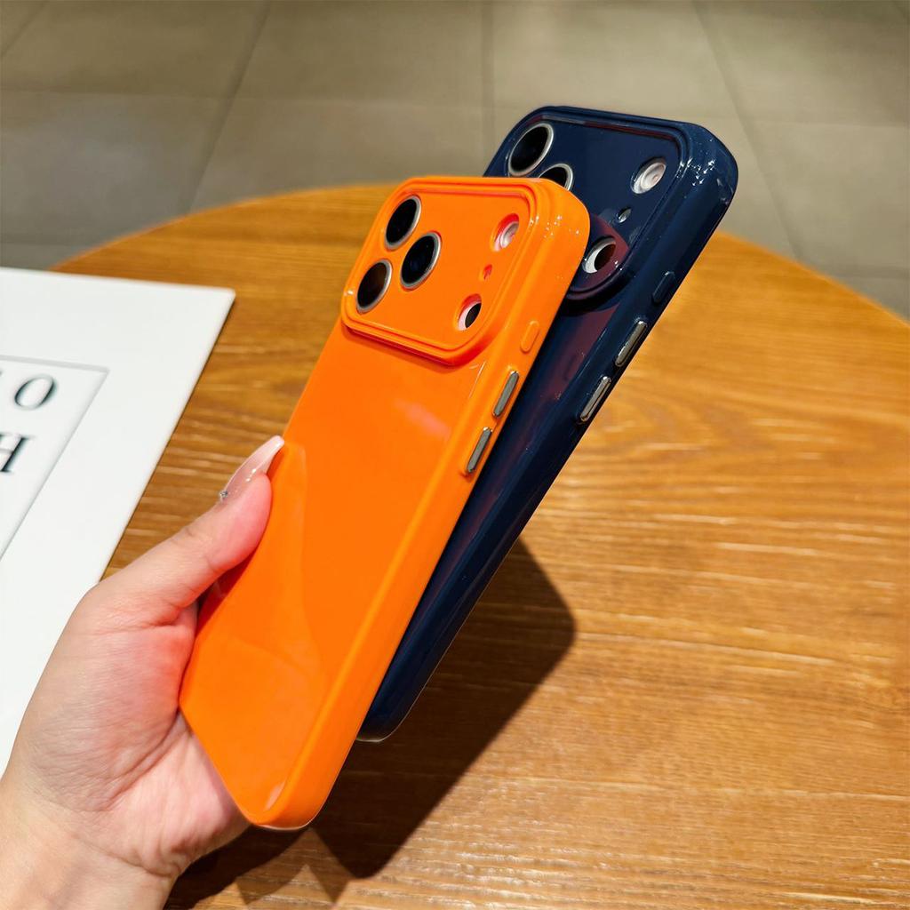 17 Solid Color Light Column Mobile Phone Case for Apple 17PROMAX Japanese and Korean Anti-fall All-inclusive Soft Cover Ins Style