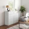 Chest of Drawers 4 Drawers Storage Cabinet without Handles Minimalist Design 60 x 40 x 80 cm White