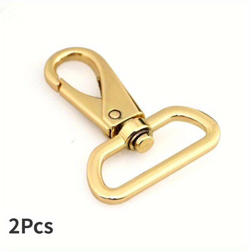 2Pcs Metal Swivel Eye Snap Hook Clasps Clips for DIY Leather Craft Bag Strap Belt Webbing Keychain