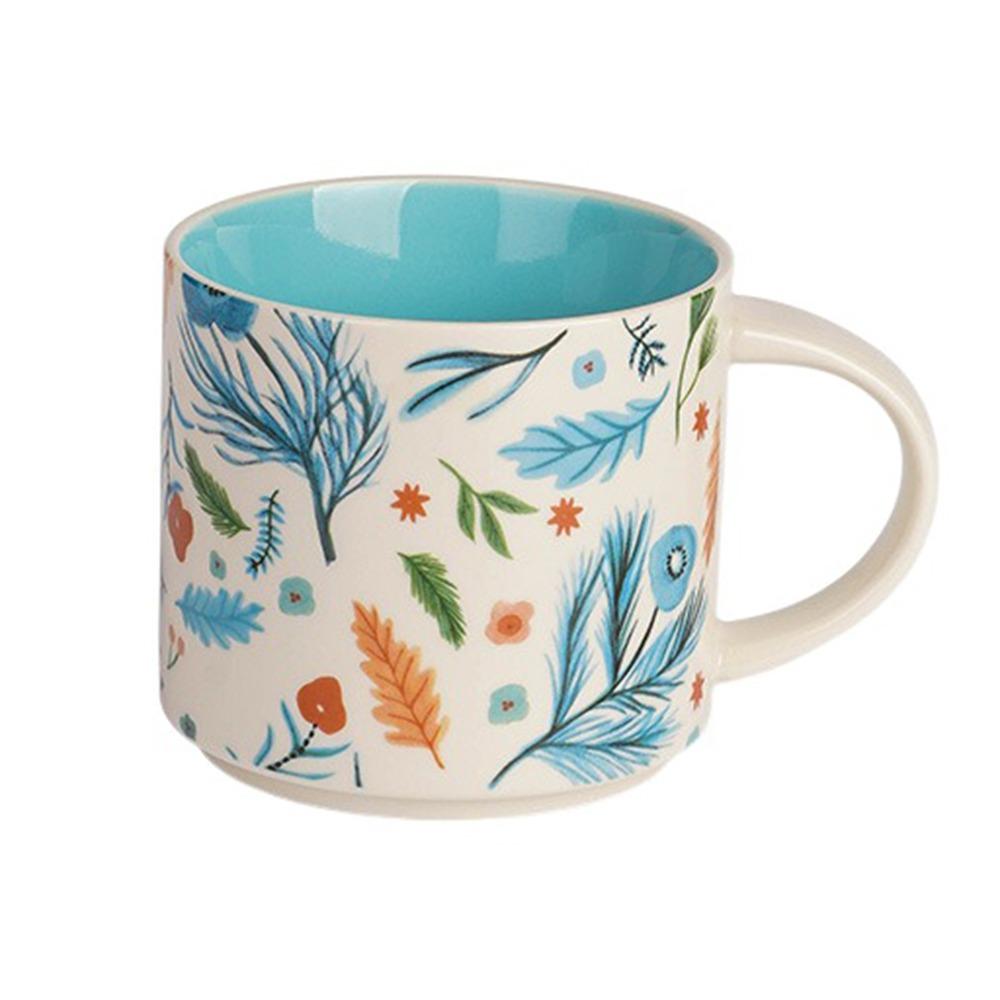 Креативная чашка для чая, цветочная цветная чашка для воды, подарки на день рождения, керамическая кофейная кружка, бытовая