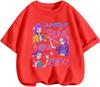 Lovely Cute Kpop Demon Hunters Patterned Kids T Shirt Lightweight Short Sleeve Daily School Wear Boys Girls Casual Round
