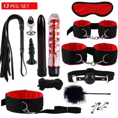 Пробки для сосков Анальный вибратор Наручники Маска Вибрационный набор