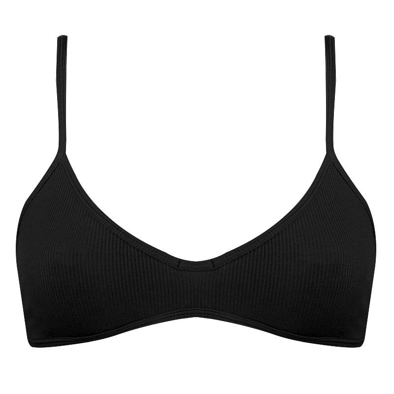 Женский бесшовный эластичный хлопковый бюстгальтер с V-образным вырезом