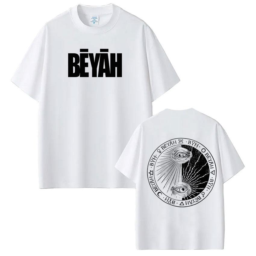 Рэпер Damso Beyah Tour 2026 Принт Унисекс Женские Хип-хоп Футболки Летние Короткий рукав Свободные Повседневные Готический Панк Хлопковые Футболки