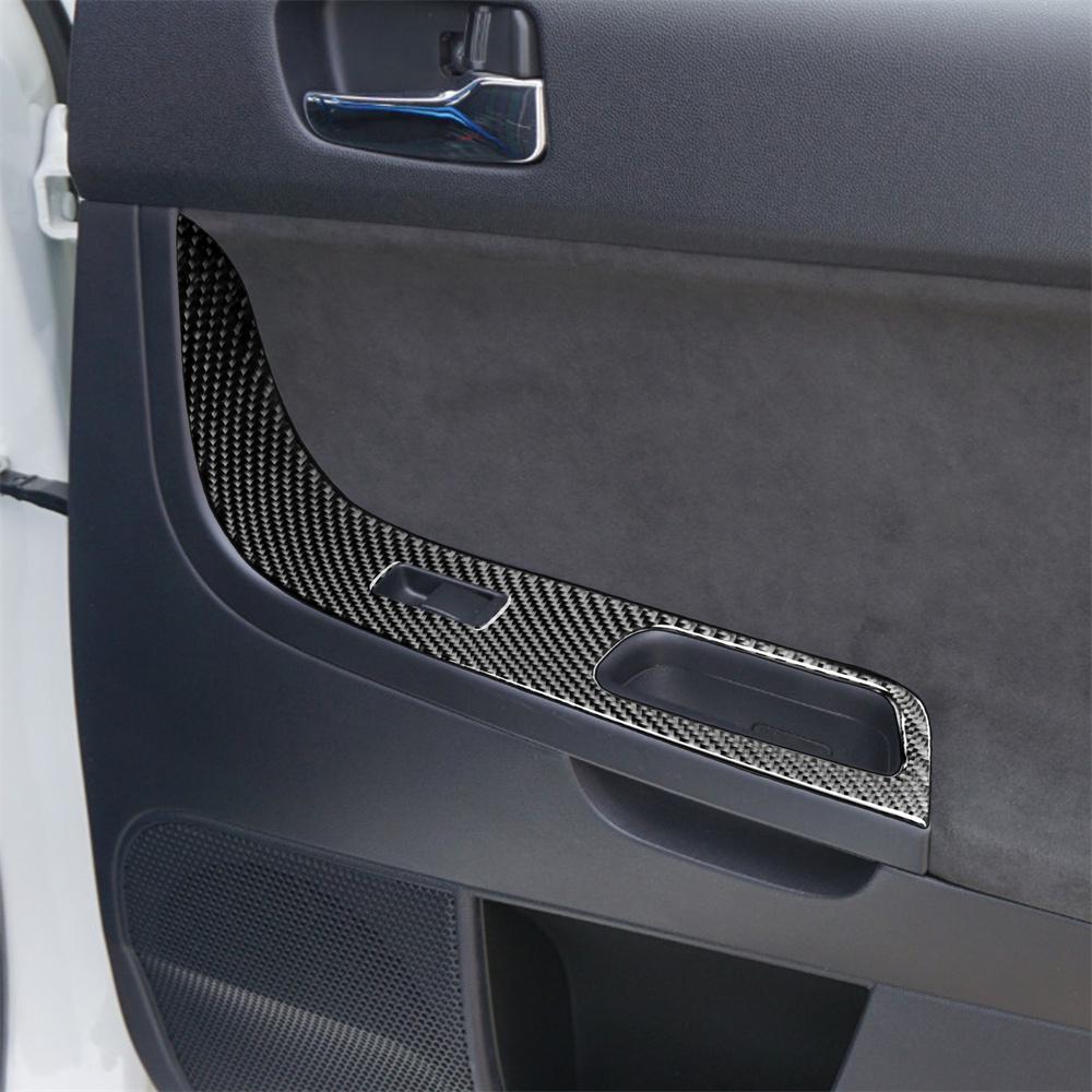 Carbon Fiber Look Window Lift Switch Panel Cover For 08-15 Mitsubishi Lancer EVO