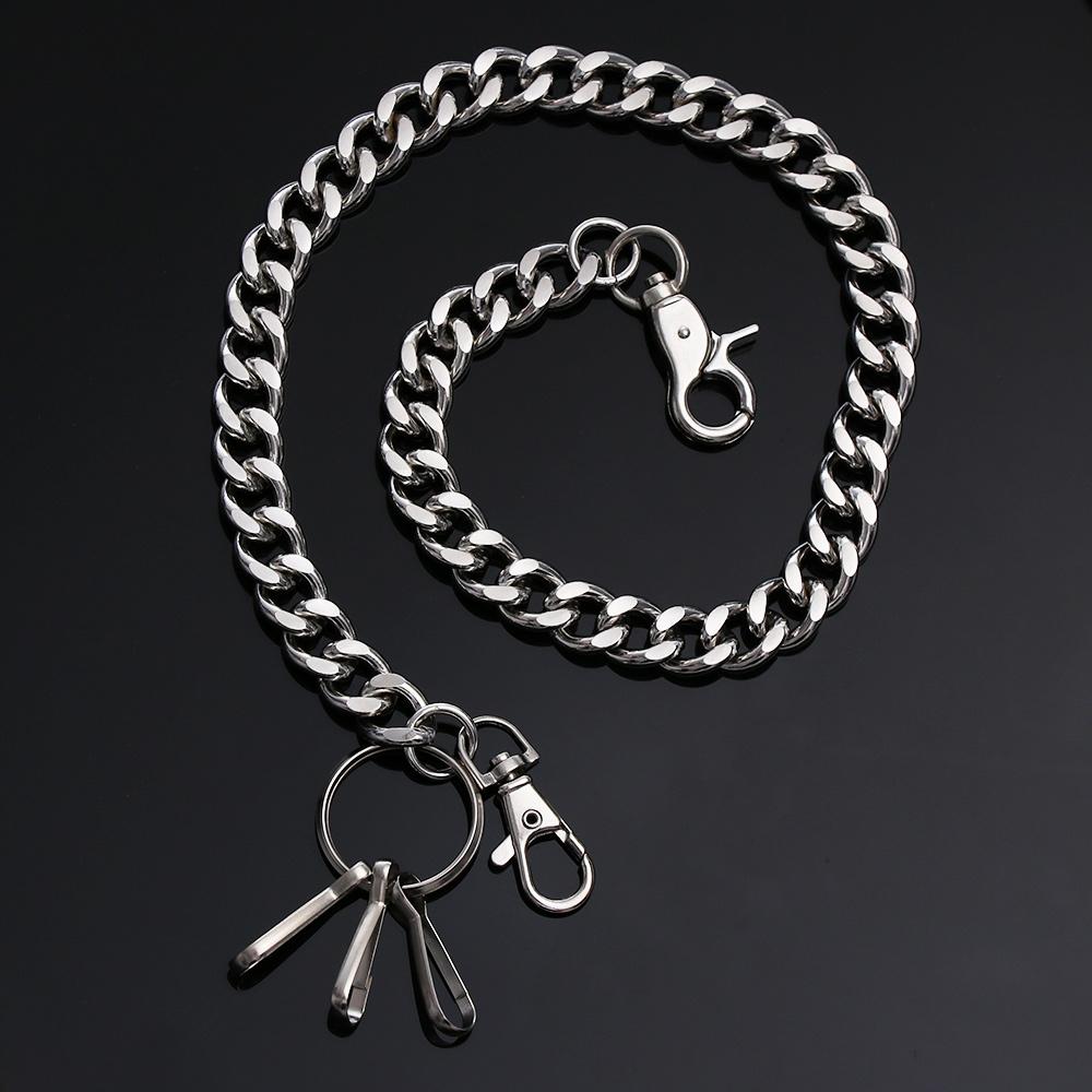 Металлические хип-хоп украшения панк-рок толстая цепь кошелек цепь ремень брюки джинсы брелок байкер ссылка