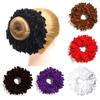 Muslim Headwear Ponytail Holder Elastic Scrunchie Ornament Velvet Hair Rope