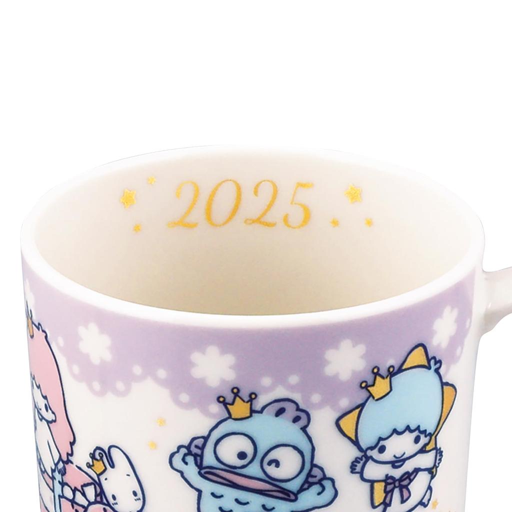 Sanrio 2025 Years Mug, Approx. 350ml, Microwave Safe, Character Merchandise, Gift, Tableware, SAN2025-11