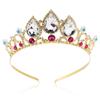 Birthday Handmade Rhinestone Tiara Bling Bling Tiaras for Girls Princess Crown Pearl Headband