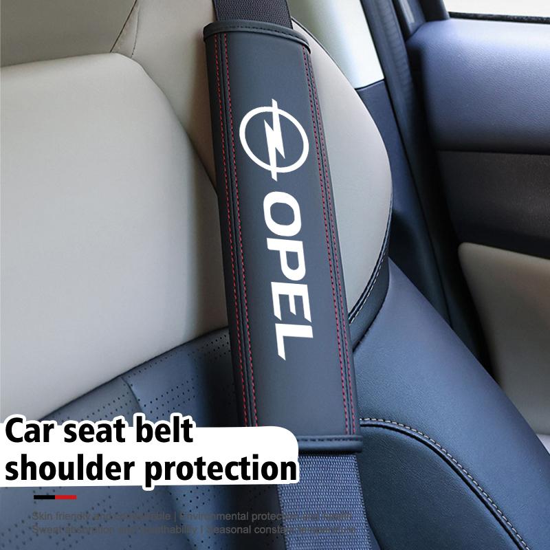 Car Seat Belt Shoulder Cover Decompression Comfort Safety Belt Protective Cover For Opel Astra G H J K F Corsa D Zafira B wal255