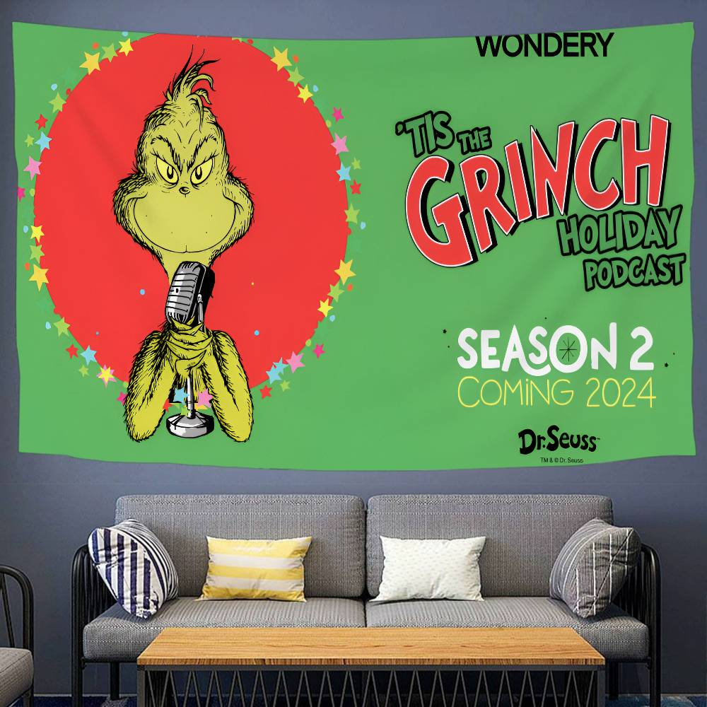 Film The GGrinch CChristmas Cartoon Tapestry Bohemian Wall Tapestries Mandala Home Decor