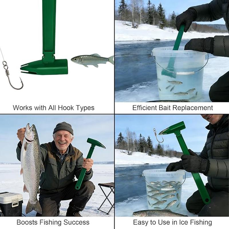 2Pcs Intelligent Live Bait Catcher Live Bait Holder Tool for Fishing Easy Catching & Hooking Bait Fixer for Earthworms & Minnows