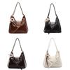 Large Capacity Tote Bag For Women Pu Material Water Bucket Shape Casual Style