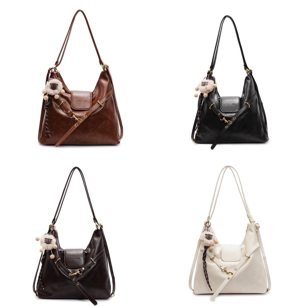 Large Capacity Tote Bag For Women Pu Material Water Bucket Shape Casual Style