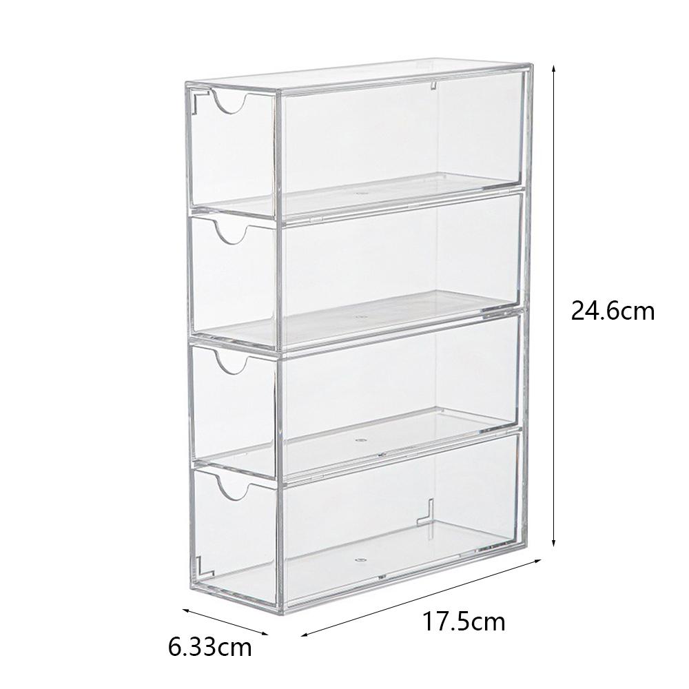 4-слойный ящик для хранения солнцезащитных очков, очков, ювелирных изделий, косметики, часов