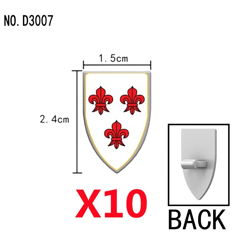 Средневековый Военный Замок Рыцарь Щит Строительные Блоки Фигурки Аксессуар Король Шлем Флаги Плечи Доспехи Перо Игрушка Подарок T050