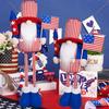 Independence Day Flag, Faceless Doll, Standing Posture, Retractable, Independence Day Dwarf Figurine Decoration