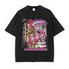 Горячая Аниме JoJo's Bizarre Adventure Кира Йошикаге Джорно Джованна Крутой Принт Футболка Унисекс Стираный Хлопок Футболки Харадзюку Футболка
