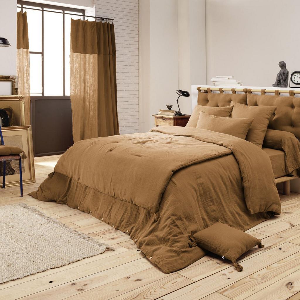 Camel Cotton Gauze Duvet Cover 240x260
