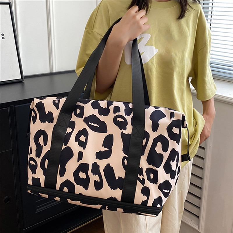 Дорожная сумка для коротких поездок, для деловых поездок, большая вместительная сумка для багажа, посадочная сумка с коровьим принтом, легкая простая сумка для проживания