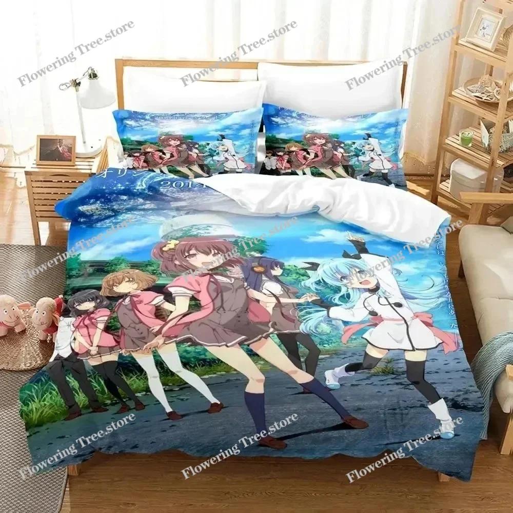 Аниме Sora No Method Celestial Method Комплект постельного белья для мальчиков и девочек Twin Queen Size Пододеяльник Наволочка Кровать для мальчиков и взрослых