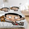 Mr Bean'S Adventure Print 3Pcs Bedding Setduvet Cover With 2 Bedropillowcase Home Birthday Gift