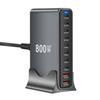 800 Вт GaN Зарядное устройство USB C Быстрое Настольное 10-портовое USB Type C PD3.1 Зарядное устройство Быстрая зарядка для 16 15 14 Samsung S24 Ноутбук