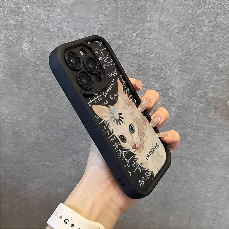 Забавный Арт Формула Кот Силиконовый Чехол для Телефона для Xiaomi Redmi Note 14 13 12 11 Pro Plus 4G 5G 12S 11S 10S 10 9 9S 8 14C 13C Чехол