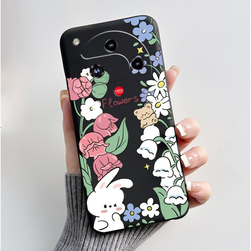 Beautiful Bumper Black Case For ZTE Nubia Focus 2 5G Z2462N Case Unique Design Printed Protective Shockproof Soft Cover