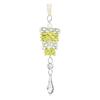 Seasonal Crafting Supplies Acrylic Pine Cone Pendant with Faux Crystal Drop, Christmas Tree Garland Decor Hanging Ornaments, Transparent Gradient