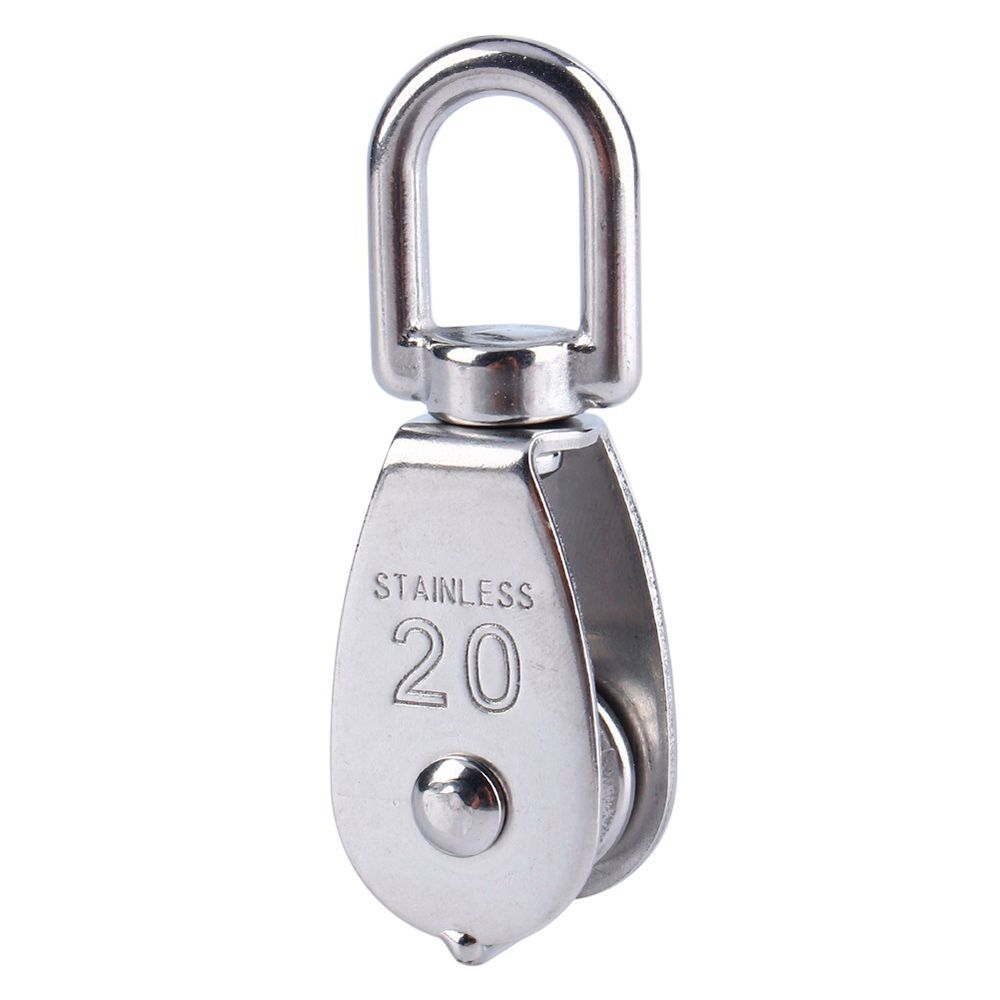M20 M25 M32 In Traction Sheave Fixed Tool Lifting Swivel Stainless Steel Pulley Rope Single Wheel