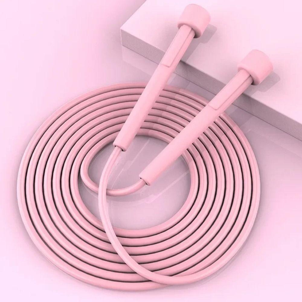 Скакалка ПВХ Фитнес-оборудование Мягкая бамбуковая скакалка с бусинами Скоростная скакалка