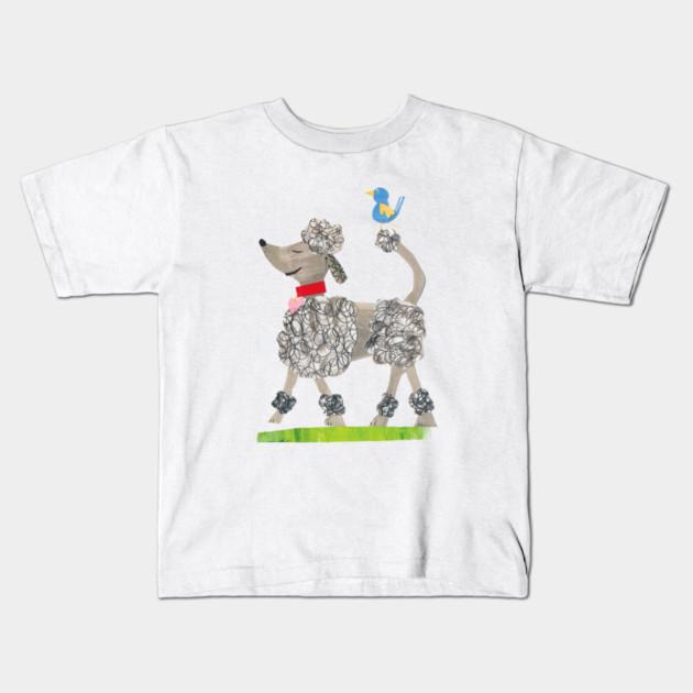 Boys Girls Soft Cotton Graphic Tees Poodle Breathable Daily School Wear Kids T-Shirts