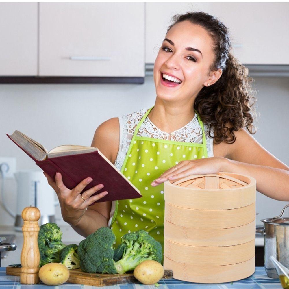 Bao Buns Cooking Tools Set Kitchen Tools Set Steam Pot Sum Steamer Bamboo Steamer Steam Cooker