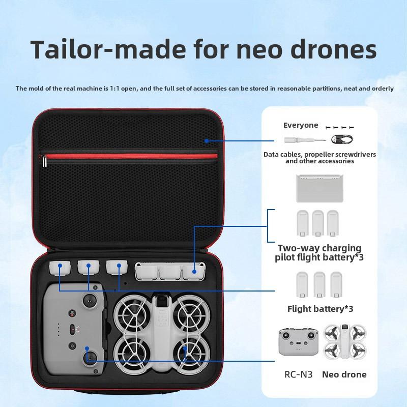Applicable to DJI Neo storage bag, body bag, shoulder bag, messenger bag, handheld drone suitcase, protective accessories.