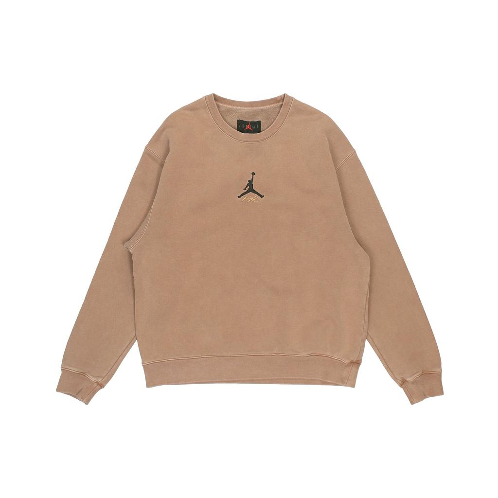 Jordan Embroidered Logo Sport Knit Pullover Crewneck Sweatshirt Men Tops Camel DO2308-256