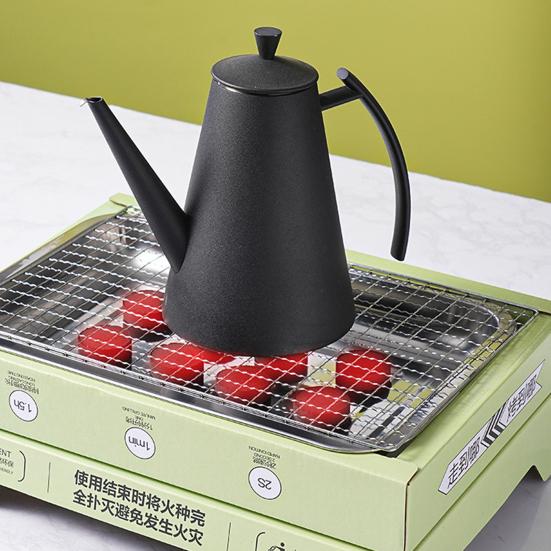 Одноразовый гриль для барбекю, угольный гриль, высокая стабильность, нескользящая, равномерная теплопроводность, простая установка, портативный гриль