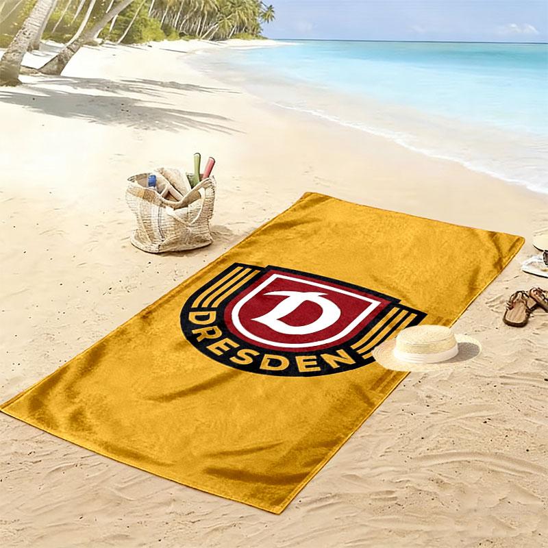 Dynamo Dresden Print Beach Towel, Large Soft Quick Dry Towel for Beach Camping Swimming