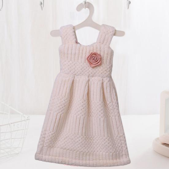 Платье принцессы в форме платья, мягкое коралловое флисовое подвесное полотенце для домашней кухни