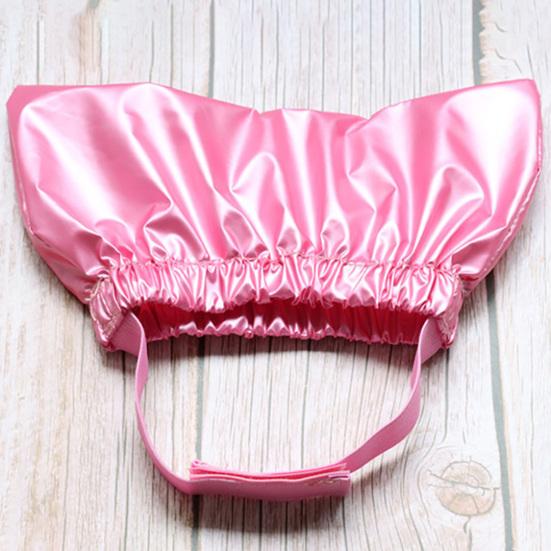 Yousheng Pet Shower Cap Super Soft Elastic Band Waterproof Ultra-Light Easy-wearing Keep Ear Dry Non-woven Fabric Pet Shower Cap Ear Prevention Cover