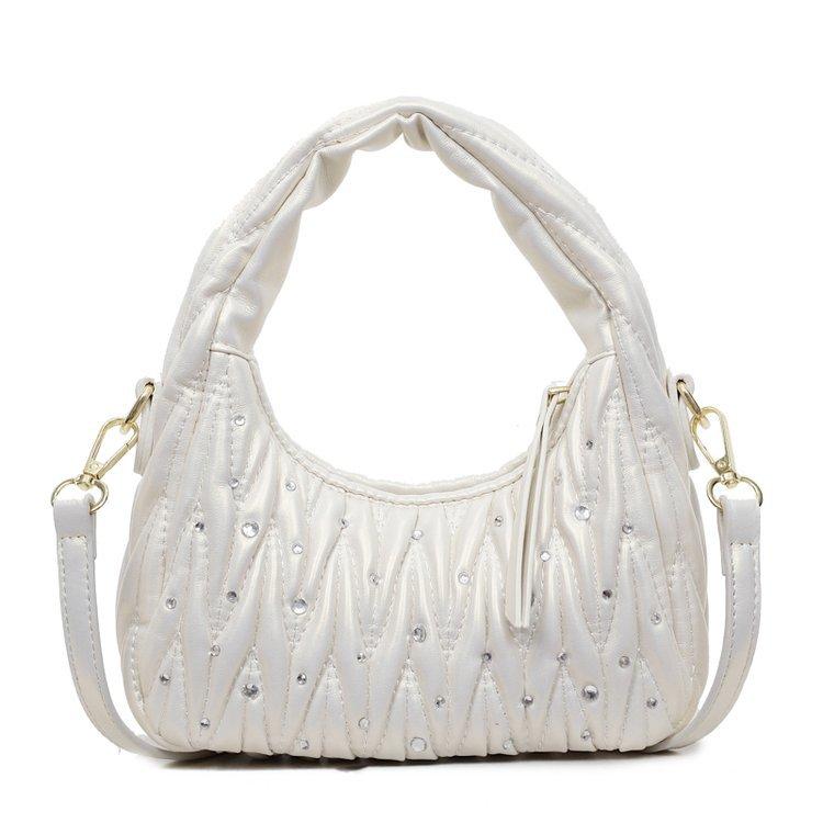 Корейская версия нишевой плиссированной сумки-пельменя, трендовая универсальная сумка-полумесяц с ощущением высокого класса, женская наплечная сумка-мессенджер