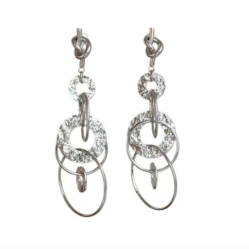 Multi-layers Pendant Earrings Simple Dangle Earrings Personality Ear Accessories Party