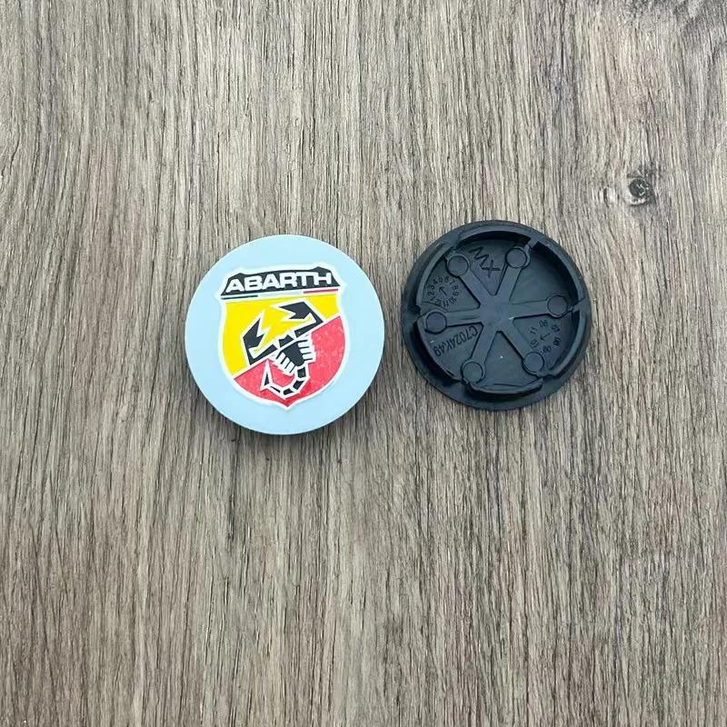 4pcs 50mm  Abarth 500 Wheel Center Hub Caps Car Rims Dust Proof Cover Emblem Badge for Fiat Palio Stilo Bravo  Perla Puntosiena