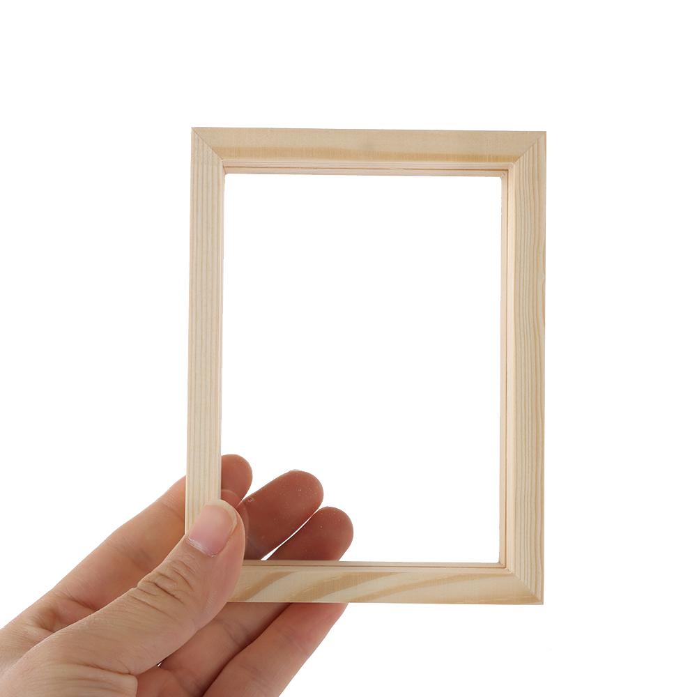 Mini Art Wedding Decor Wooden Vintage Photo Frame Picture Holder