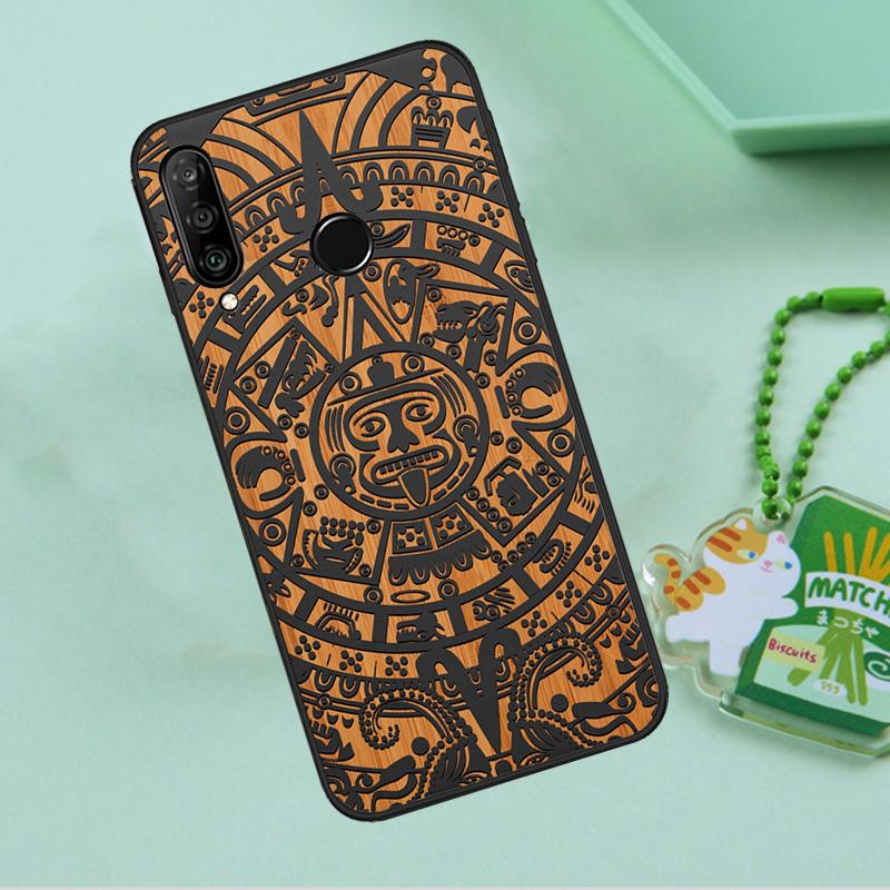 Деревянный узор Майя Календарь Для Huawei Nova Y90 Y70 Y60 Y61 Y91 Y72 9 10 SE 12i 12s 11i 5T P60 Pro P20 P30 P40 Lite Чехол