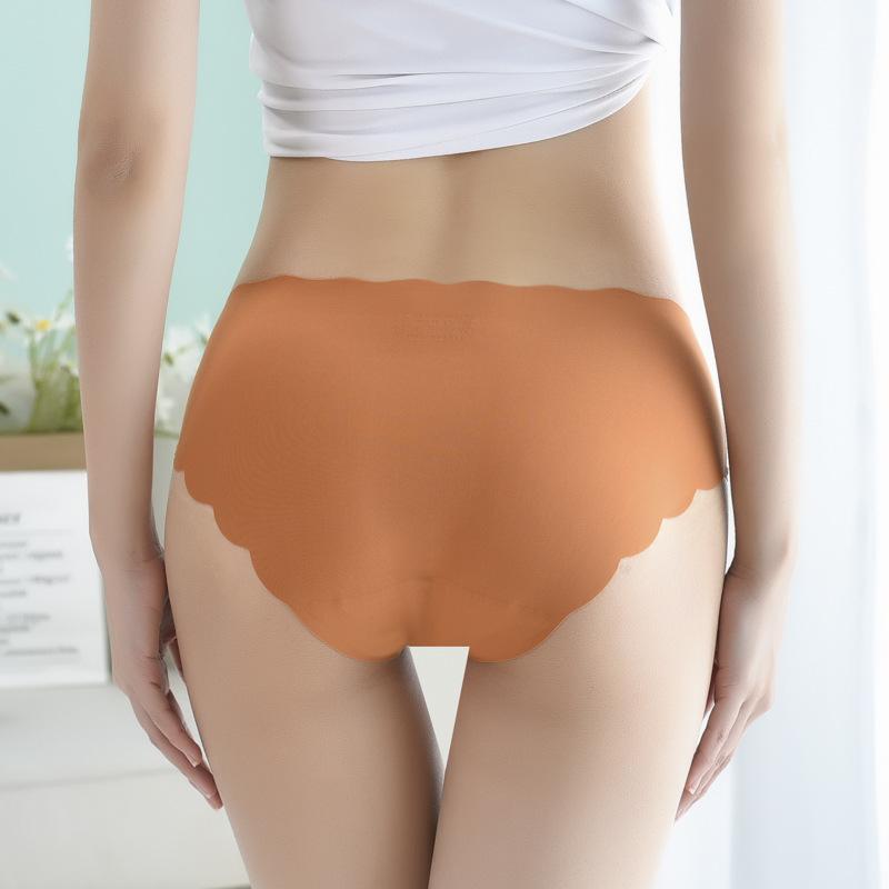 Ice Silk Panties Women's Cotton Triangle Pants Plus Size